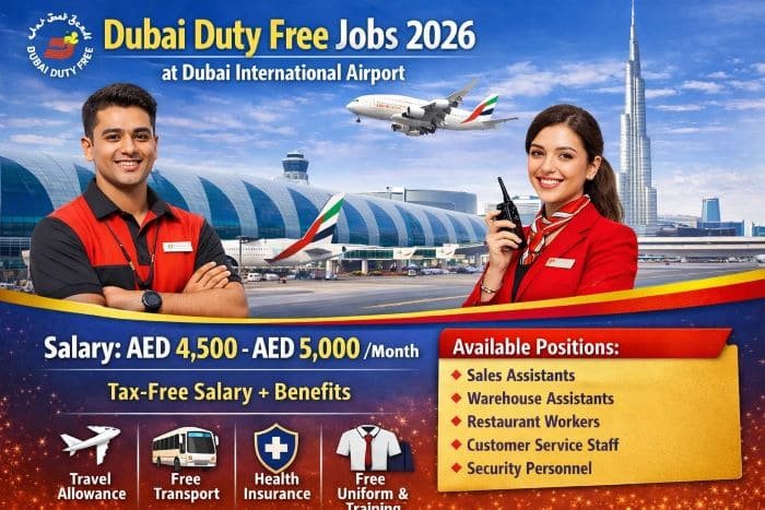 Dubai Duty Free Jobs 2026 – Hiring Now at Dubai International Airport (Apply Today)